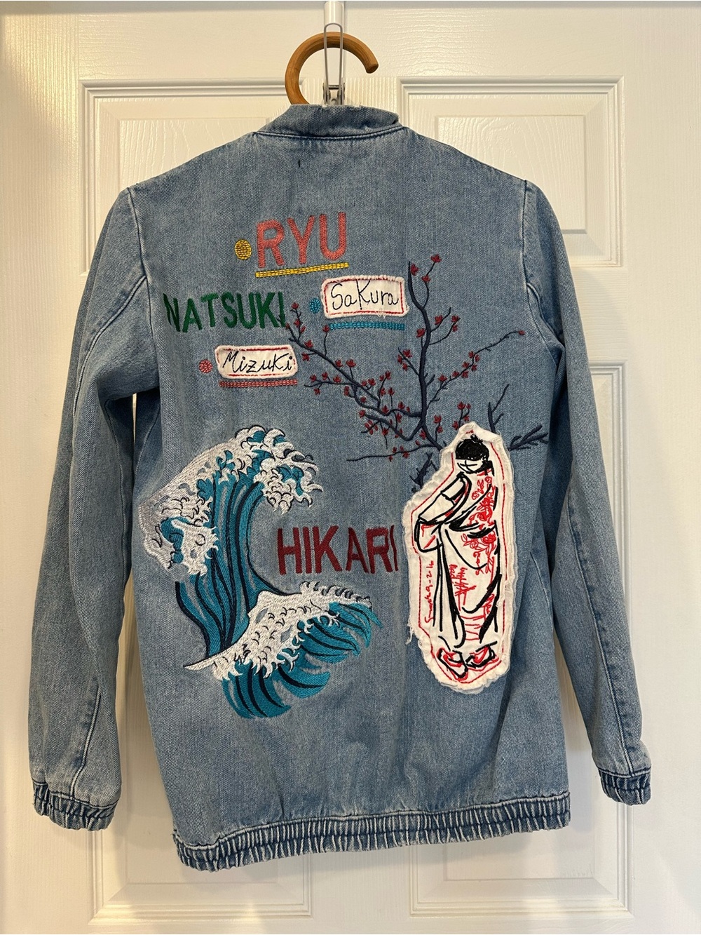 Zara Light Blue Trafaluc Denim wear Jacket Japanese